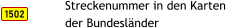 1502 Streckenummer in den Karten der Bundesländer